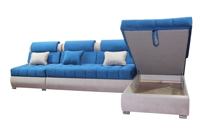 Угловой диван Tehas 414 (Синий) в Заводоуковске - изображение 2