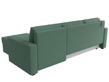 Угловой диван с оттоманкой Траумберг Лайт, Амур зеленый (Рогожка) в Тюмени - предосмотр 5