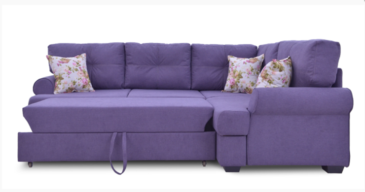 Угловой диван Bianka (Candy plum+Arcadia roze) в Заводоуковске - изображение 2