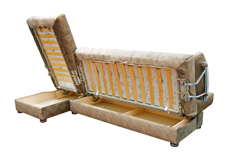 Угловой диван Милана 6 ДУ с хром. подлокотниками, НПБ в Тюмени - изображение 4