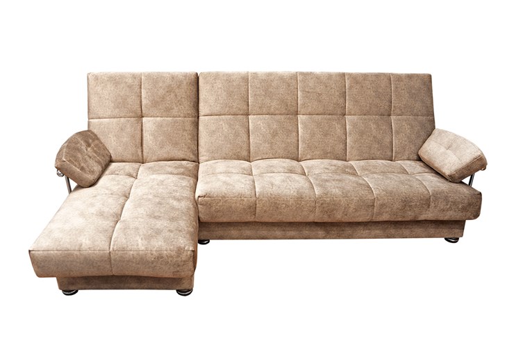 Угловой диван Милана 6 ДУ с хром. подлокотниками, НПБ в Тюмени - изображение 1