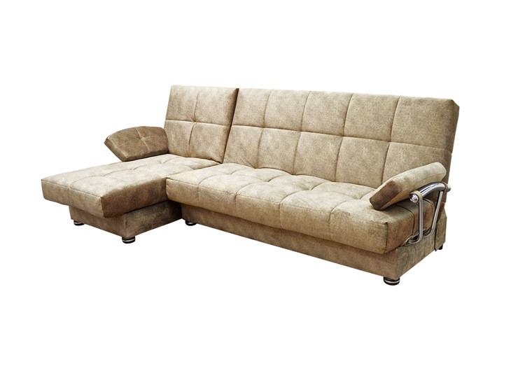 Угловой диван Милана 6 ДУ с хром. подлокотниками, НПБ в Тюмени - изображение 2