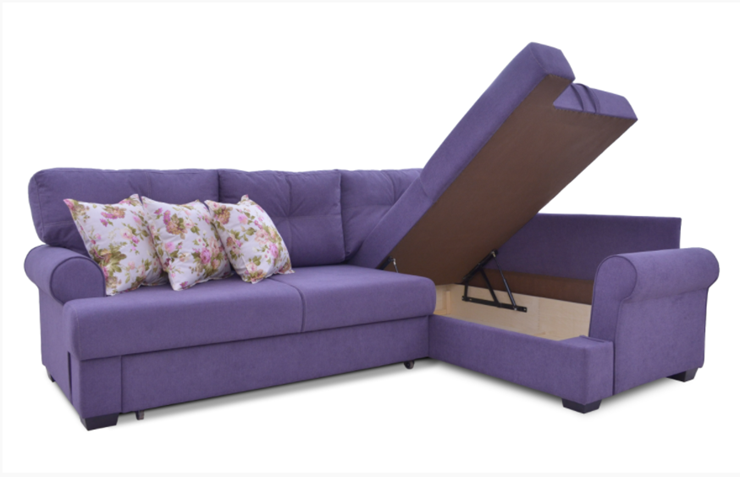 Угловой диван Bianka (Candy plum+Arcadia roze) в Заводоуковске - изображение 3