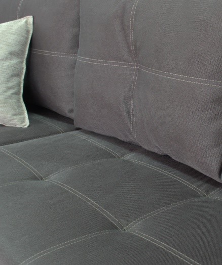 Угловой диван Fashion soft 210 (Uno grey + Brix latte) в Тюмени - изображение 4