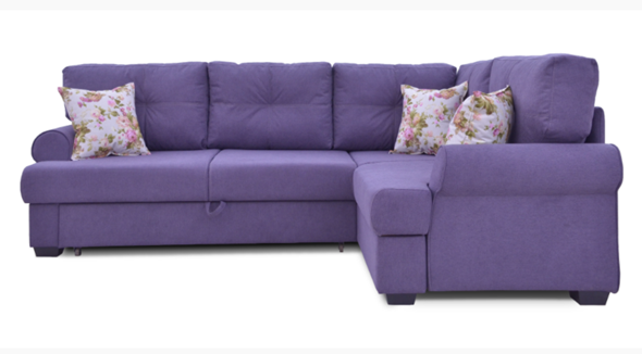 Угловой диван Bianka (Candy plum+Arcadia roze) в Заводоуковске - изображение