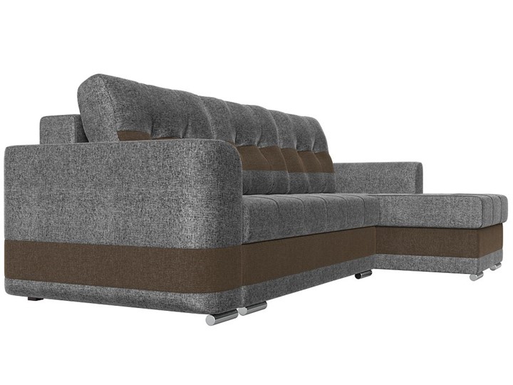 Угловой диван Честер, Серый/коричневый (рогожка) в Заводоуковске - изображение 2