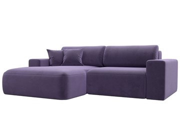 Угловой диван Лига-036 Классик, Фиолетовый (велюр) в Тюмени