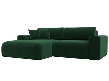 Угловой диван Лига-036 Классик, Зеленый (велюр) в Ишиме