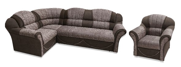 Угловой диван Соня-12 с креслом в Заводоуковске - изображение