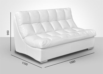 Прямой диван Брайтон без механизма 1580*1100*950 в Ишиме
