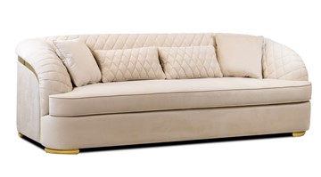 Прямой диван Бурже, с металлическим декором в Заводоуковске - предосмотр