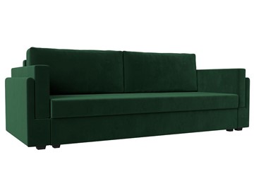 Прямой диван Лига-007, Зеленый (велюр) в Тюмени