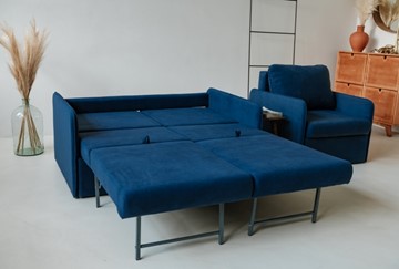 Набор мебели Амира синий диван + кресло в Заводоуковске - предосмотр 3