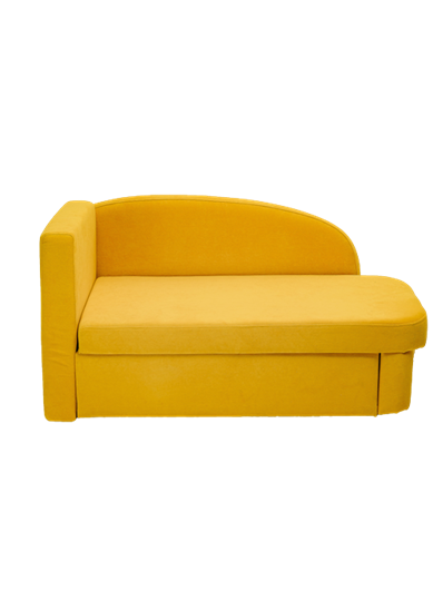 Диван-кровать левая Тедди желтый в Заводоуковске - изображение 1