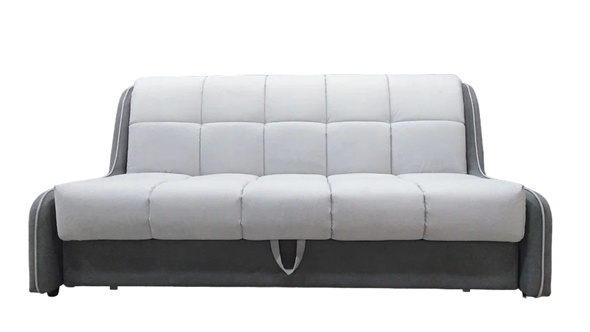Прямой диван Аккордеон-Кант 1,55, полоска (НПБ) в Заводоуковске - изображение