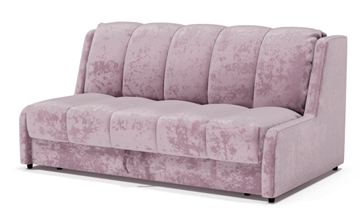 Прямой диван Аккордеон-Кровать 1,55 с каретной утяжкой, полоска (ППУ) в Тюмени - предосмотр 1
