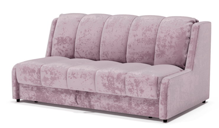 Прямой диван Аккордеон-Кровать 1,55 с каретной утяжкой, полоска (ППУ) в Тюмени - изображение 1
