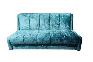 Прямой диван Аккордеон-Кровать 1,55 с каретной утяжкой, полоска (ППУ) в Тюмени - предосмотр 3