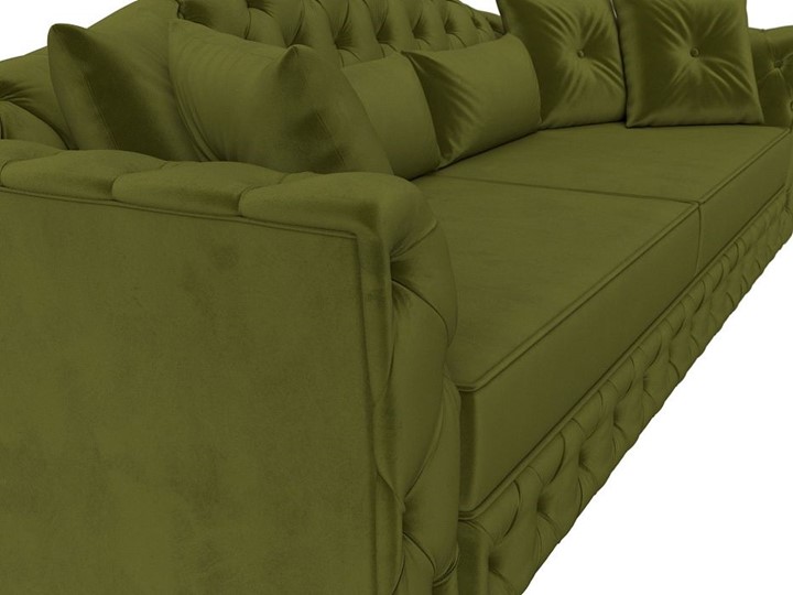 Прямой диван Артис, Зеленый (Микровельвет) в Заводоуковске - изображение 4