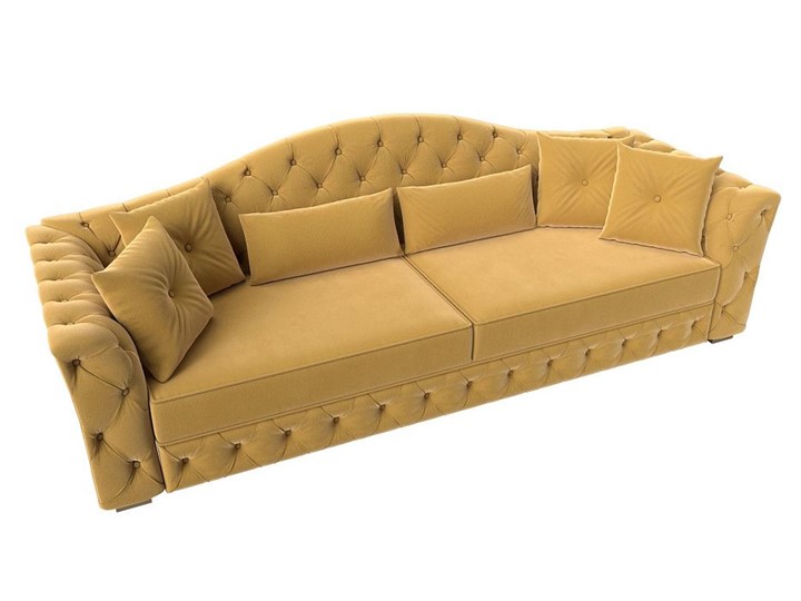 Прямой диван Артис, Желтый (Микровельвет) в Тюмени - изображение 3