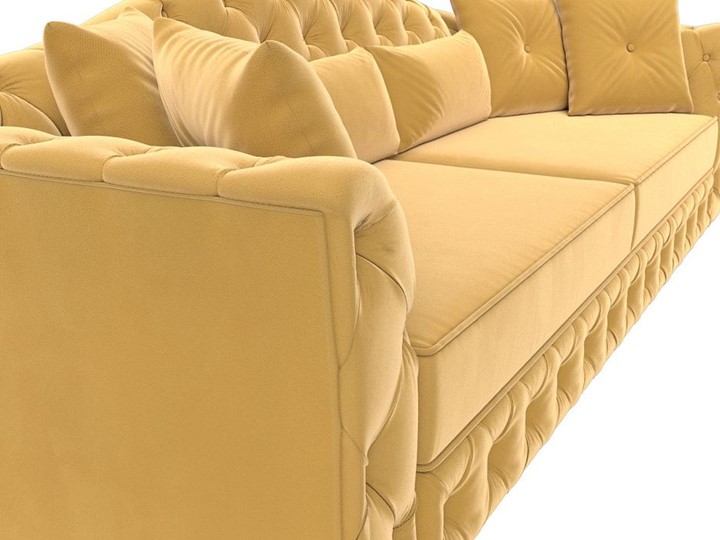 Прямой диван Артис, Желтый (Микровельвет) в Тюмени - изображение 4