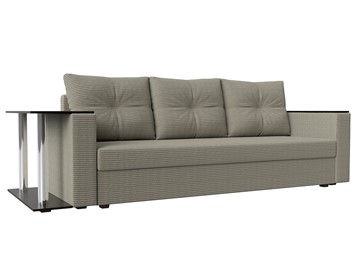 Прямой диван Атланта лайт со столом, Корфу 02 (Рогожка) в Тюмени