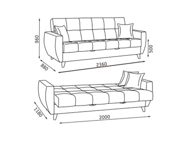 Прямой диван Бетти  2 БД в Ишиме - предосмотр 22