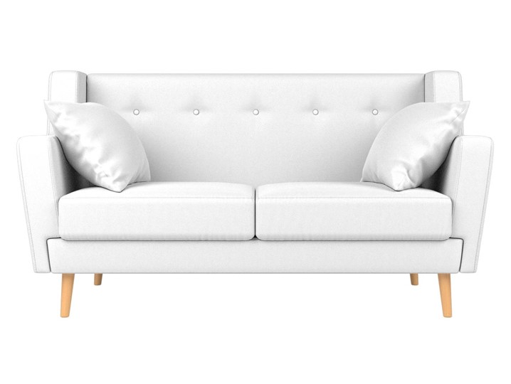 Двухместный диван Брайтон 2, Белый (экокожа) в Заводоуковске - изображение 1