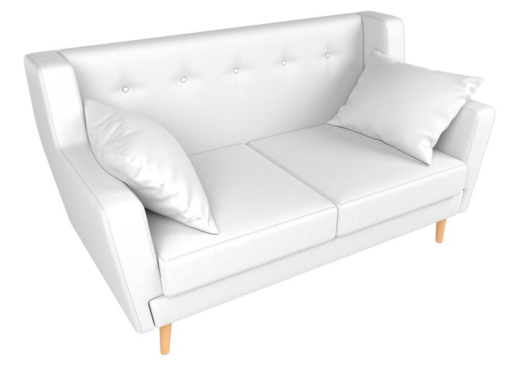 Двухместный диван Брайтон 2, Белый (экокожа) в Заводоуковске - изображение 3