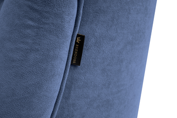 Прямой диван Бриджит синий ножки коричневые в Ишиме - предосмотр 1