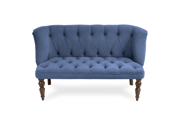 Прямой диван Бриджит синий ножки коричневые в Заводоуковске - изображение 3