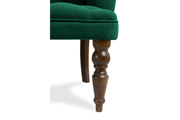 Прямой диван Бриджит зеленый ножки коричневые в Заводоуковске - предосмотр 4