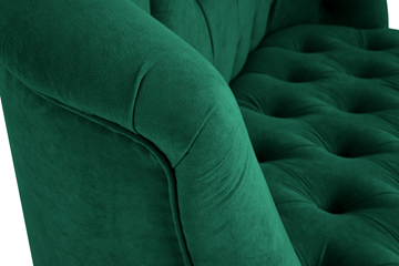 Прямой диван Бриджит зеленый ножки коричневые в Тюмени - предосмотр 6
