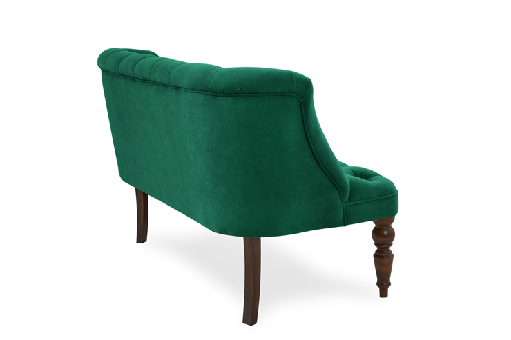 Прямой диван Бриджит зеленый ножки коричневые в Заводоуковске - изображение 9