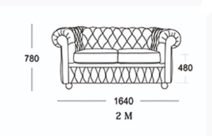 Прямой диван Честер 2М (седафлекс) в Ишиме - изображение 13