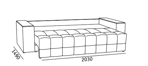 Диван прямой Элегант БД 2022 в Тобольске - изображение 5
