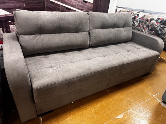 Прямой диван Елена LUX Onyx SMrt 28 в Ишиме - изображение