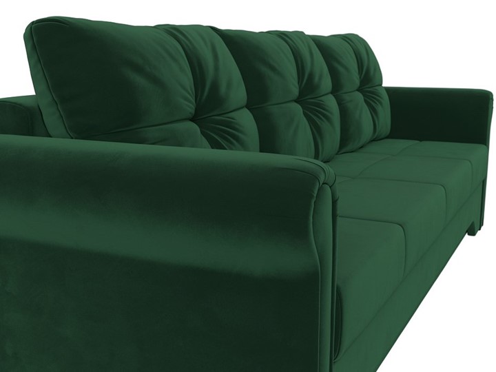 Прямой диван Европа боннель, Зеленый (Велюр) в Тюмени - изображение 5