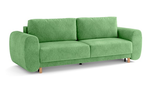 Прямой диван Фабио, велюр киото олива в Заводоуковске - изображение