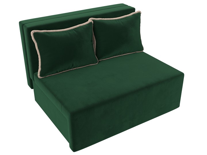 Прямой диван Лагуна, Зеленый/Бежевый (Велюр) в Тюмени - изображение 7