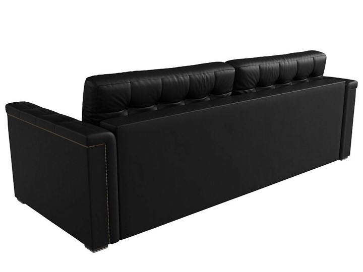 Прямой диван Лига-002 НПБ, Черный (Экокожа) в Заводоуковске - изображение 3