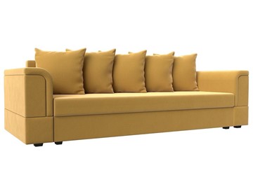 Прямой диван Лига-005, Желтый (микровельвет) в Тюмени