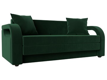 Прямой диван Лига-014, Зеленый(Велюр) в Тюмени