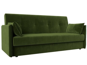 Прямой диван Лига-018, Зеленый (микровельвет) в Тюмени