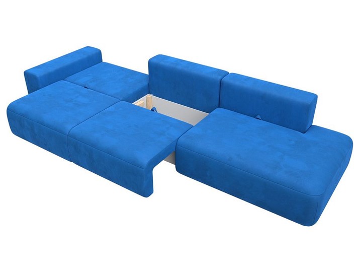 Прямой диван Лига-036 Модерн Лонг, Голубой (велюр) в Тюмени - изображение 2