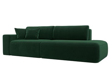 Прямой диван Лига-036 Модерн, Зеленый (велюр) в Тюмени