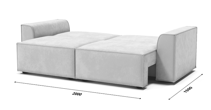Прямой диван Лофт БЛ1-БП1 (НПБ/Еврокнижка) в Заводоуковске - изображение 4