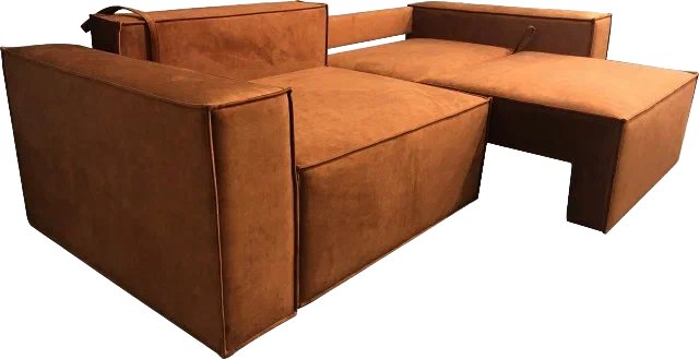 Прямой диван Лофт БЛ2-БП2 (Ремни/Еврокнижка) в Заводоуковске - изображение 2