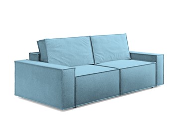 Прямой диван Loft, Рогожка голубой в Тюмени