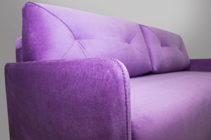 Прямой диван фиолетовый  Лондон 2120х1120 в Тюмени - изображение 4